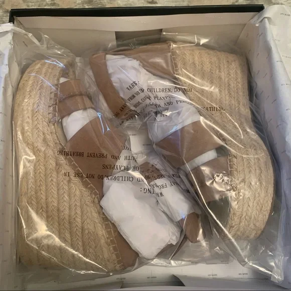 Dolce Vita Suede Leather Wedges 9.5 Saddle Brown Tan Platform - Picture 6 of 6